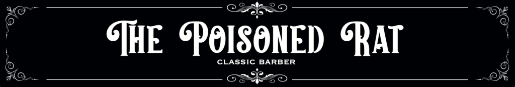 The Poisoned Rat Classic Barber shop logo