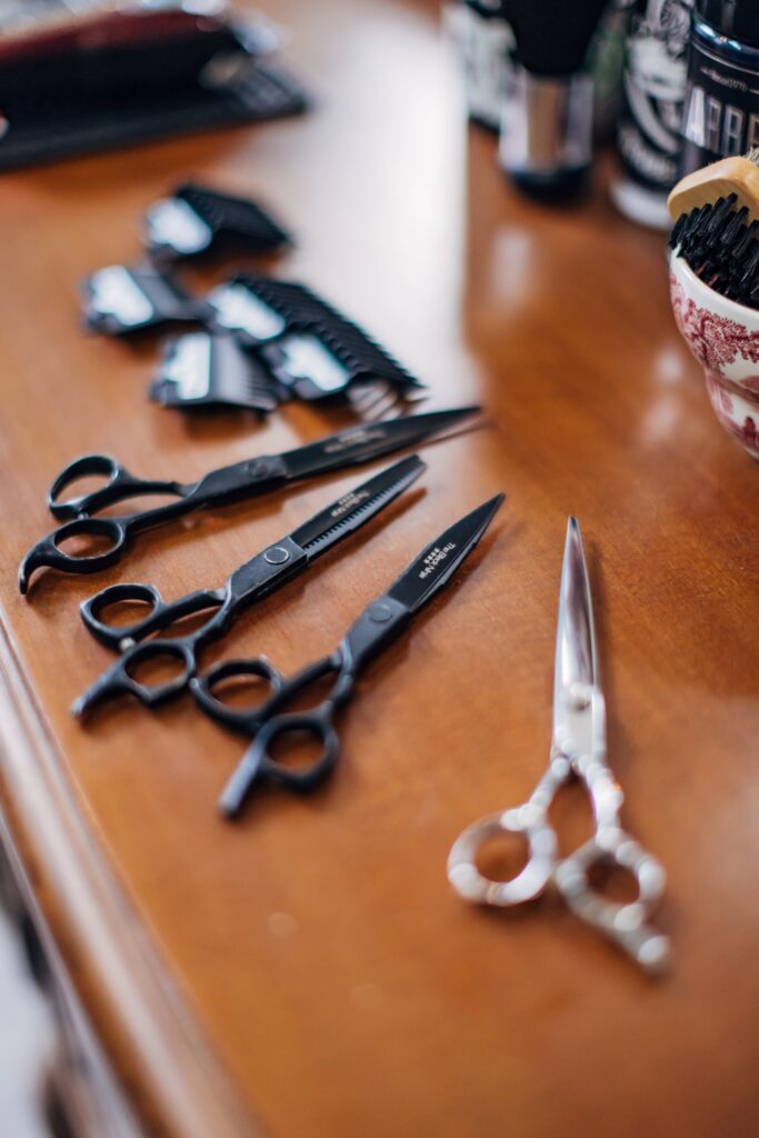 Traditional & professional scissors haircuts